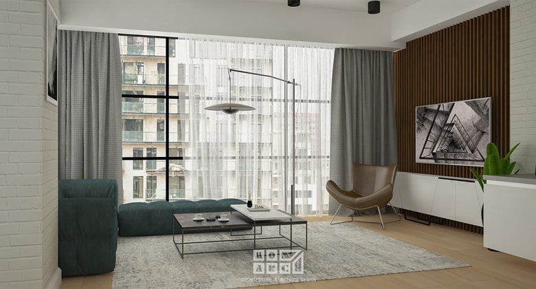 92 m2 Apartment Interior Design By Nick Banetishvili