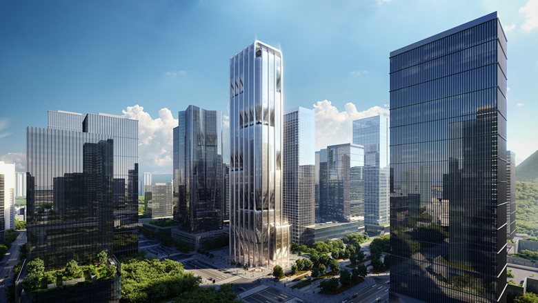 Qianwan Financial Headquarters, a scheme creating a vertical community