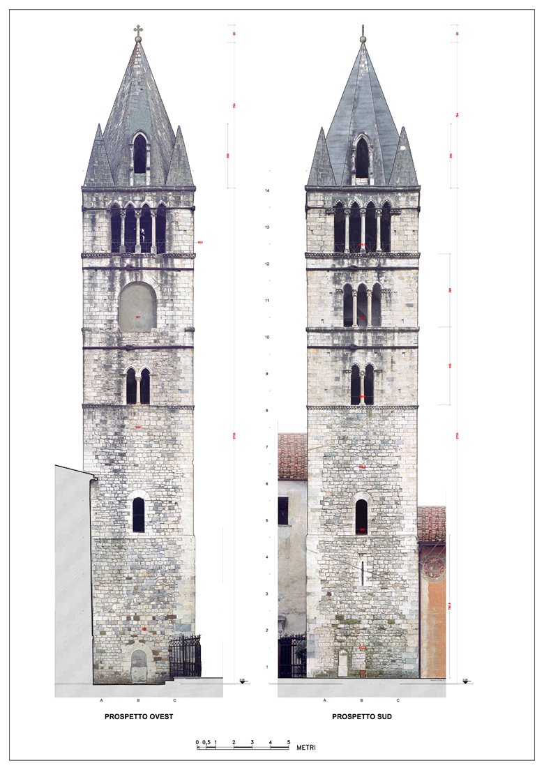 Consolidamento e restauro conservativo della torre campanaria del duomo di Carrara