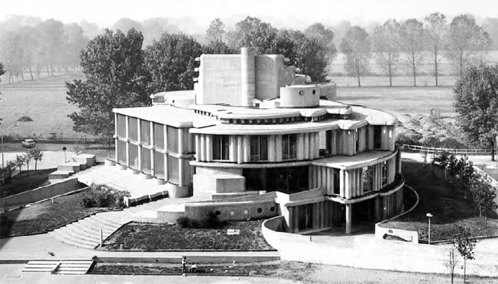 1963 - Municipio di Segrate, Milano, Italia. 1963 - Segrate City Hall, Milan, Italy.