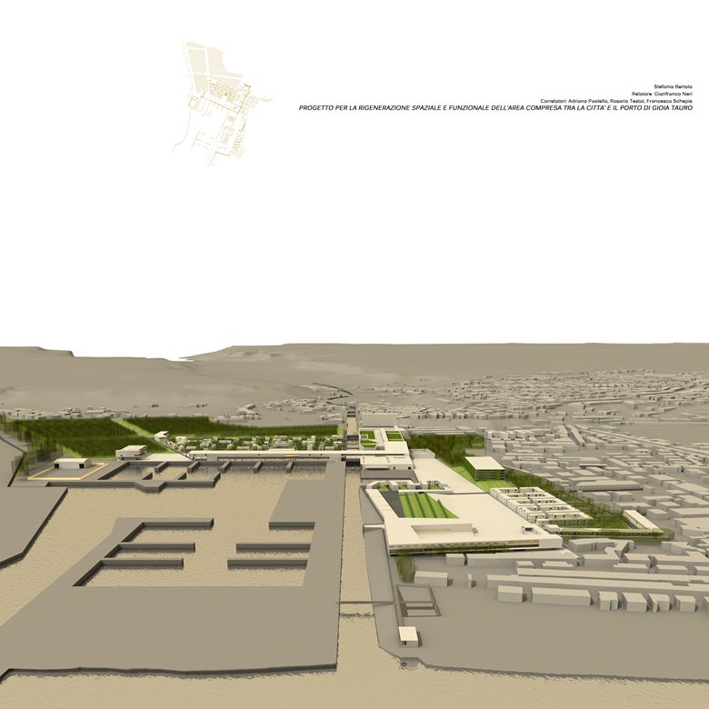 Progetto per la rigenerazione spaziale e funzionale dell’area compresa tra la citta’ e il porto di Gioia Tauro