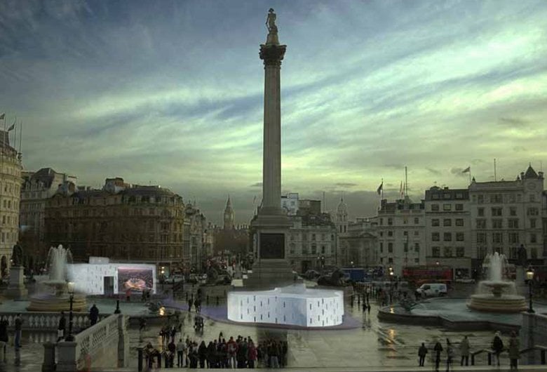 Proposta per padiglione olimpico in Trafalgar Square