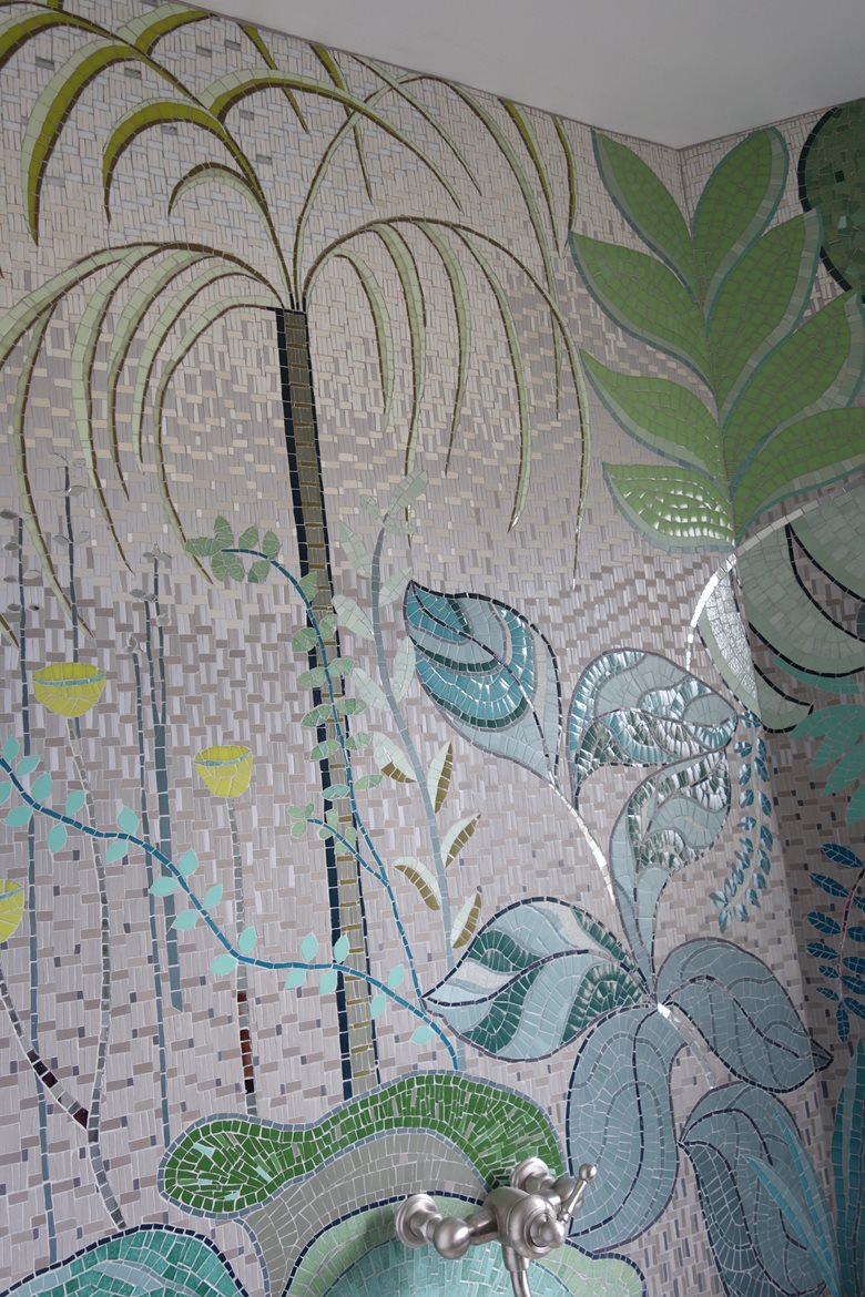Mosaique Murale "Sous le Palmier "