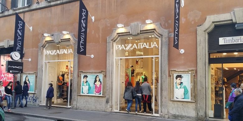 Progetto di illuminazione del nuovo store di Piazza Italia