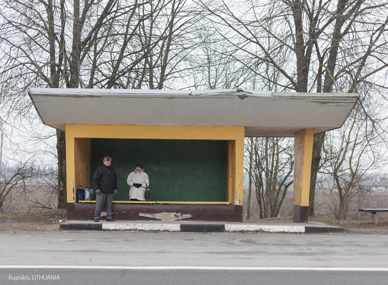 Soviet bus stops 