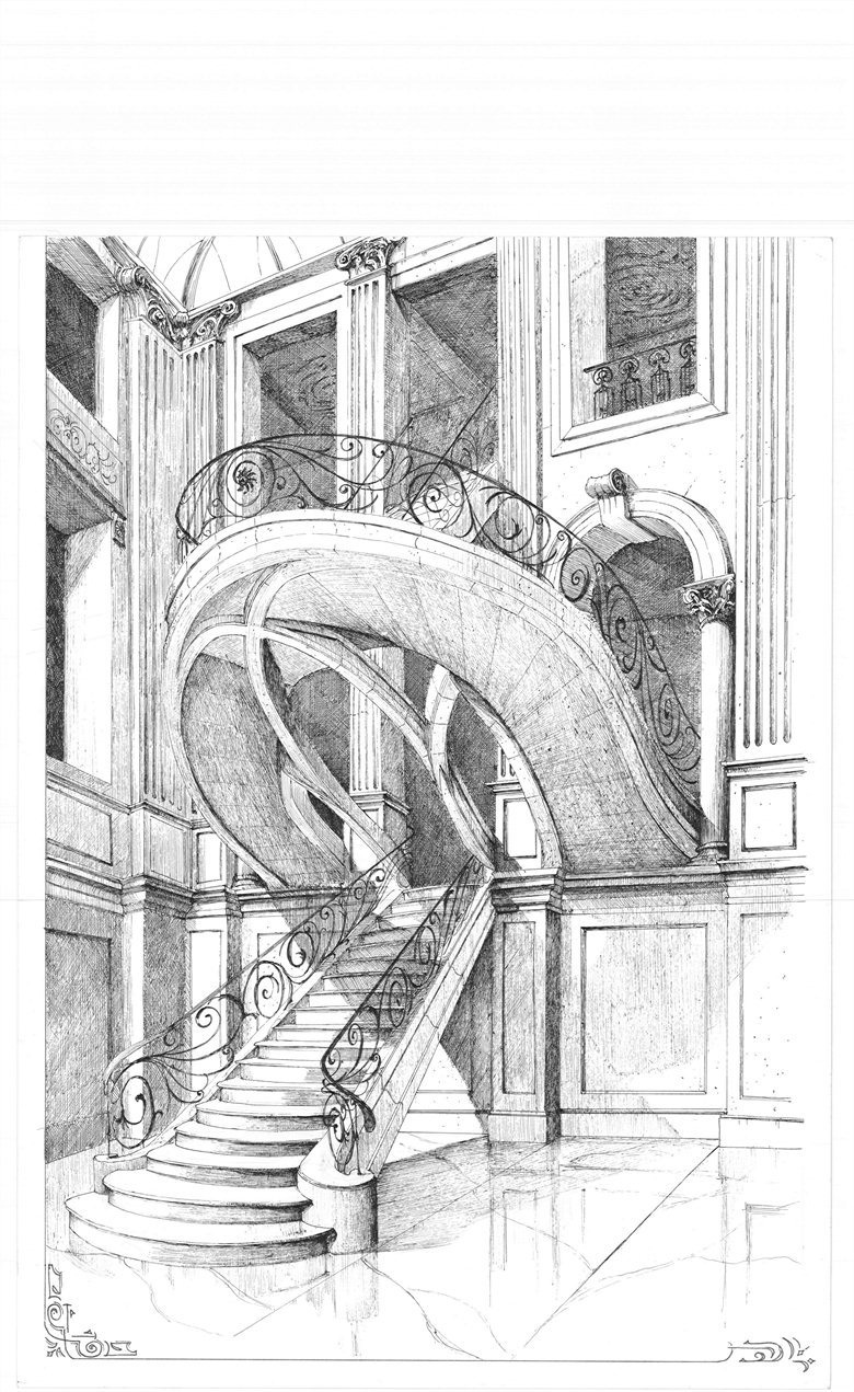 Qatar escalier