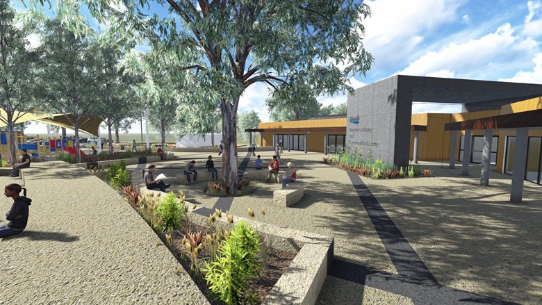 Proposed Library, Community Centre & Sports Clubrooms.