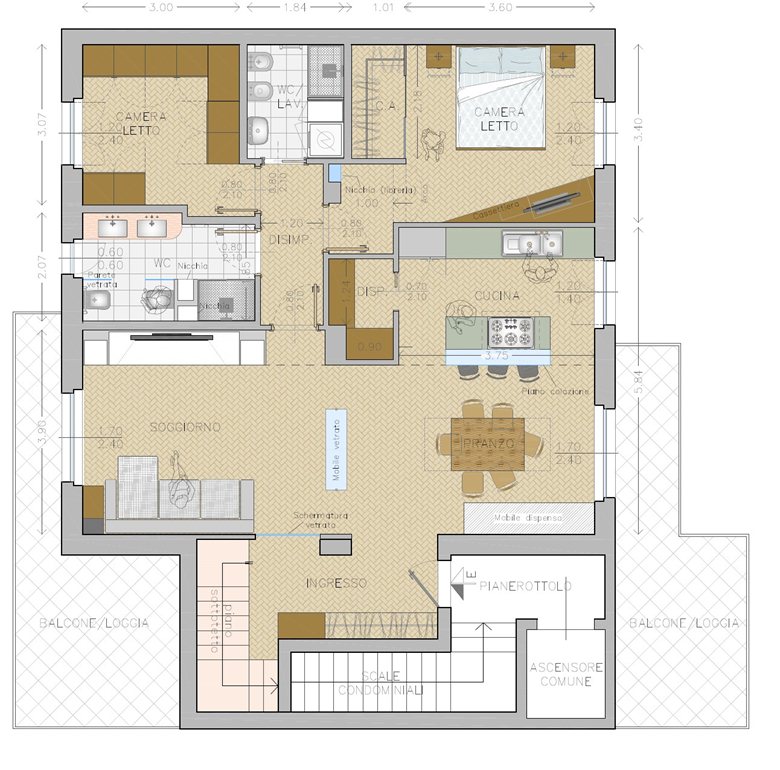 Progettazione interna appartamento