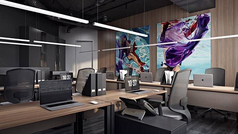 3D Visualization and rendering of Office space