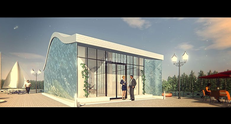 RT Architectural visualization video - Water Pavilion 