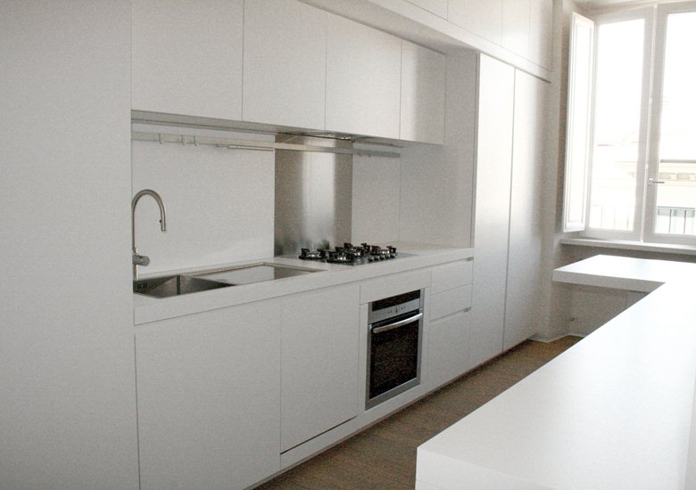 Kitchen design in private home