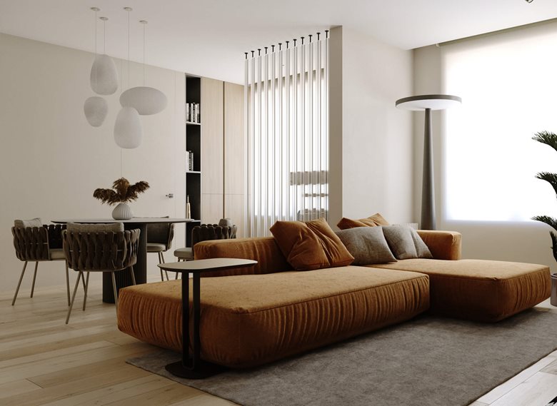 Soft-minimalism apartment 80 m2