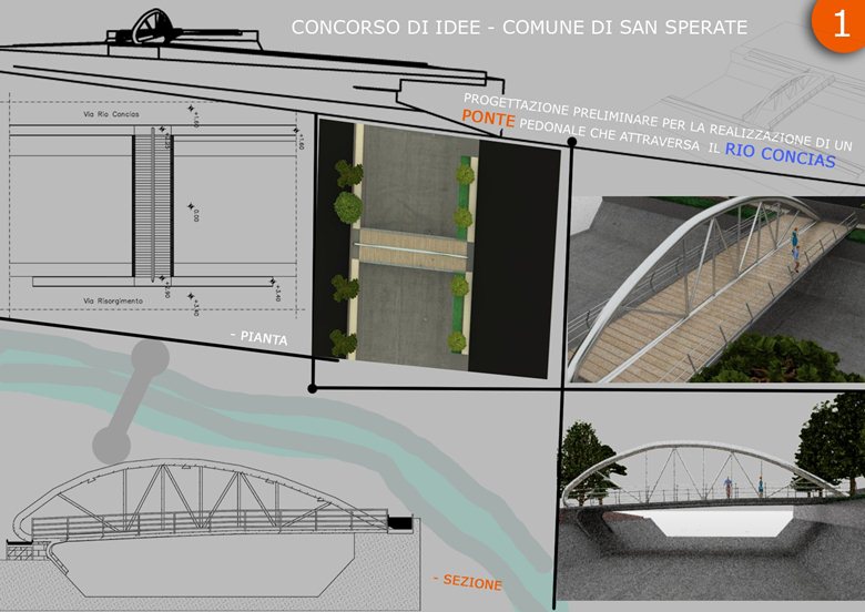 “ Concorso di Idee" Progettazione Preliminare per la  Realizzazione di un Ponte Pedonale Rio Concias
