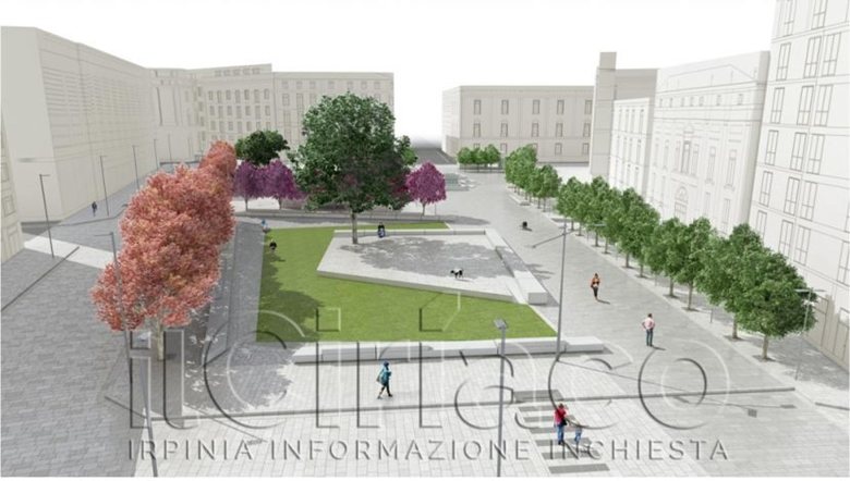 la nuova piazza Libertà di Avellino