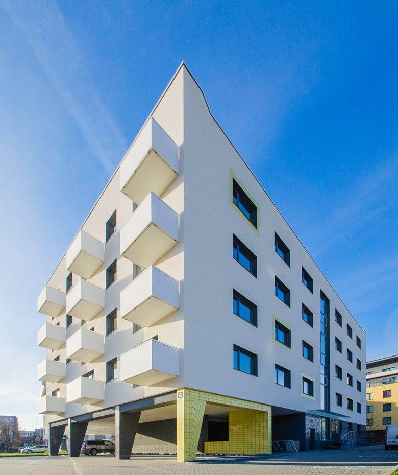 “Yellow leg” apartment building