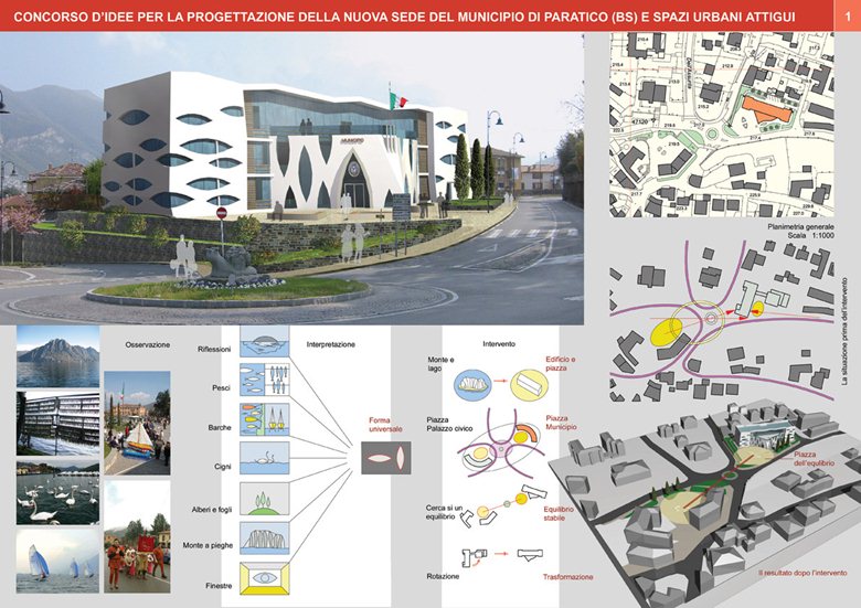 Concorso d'idee per la progettazione della nuova  sede del Municipio di Paratico(BS) e spazi urbani 