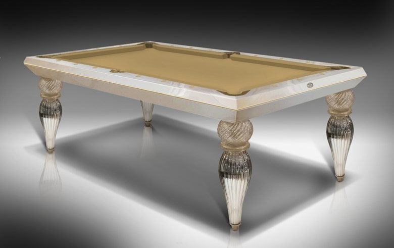 Glass pool table. Tavoli da biliardo e biliardo/tavolo
