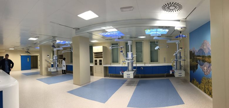 Lucernari Virtuali in sala terapia sub-intensiva