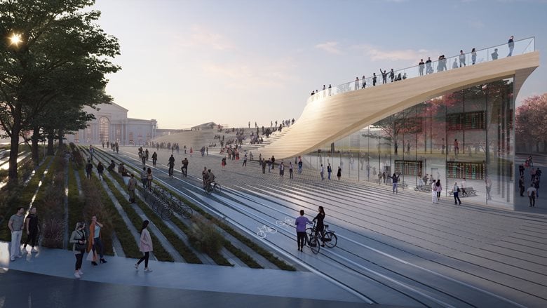 A Vilnius la 'nuova' stazione ferroviaria firmata Zaha Hadid Architects