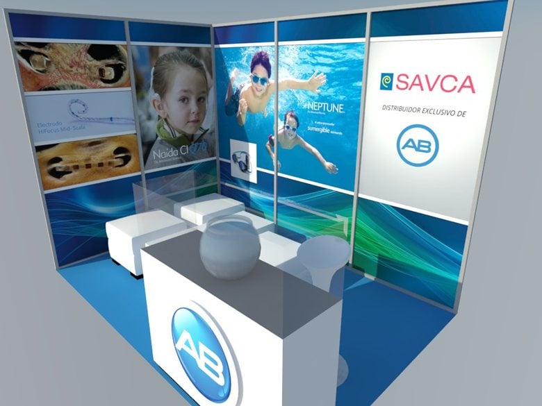 3D design for promotional stand