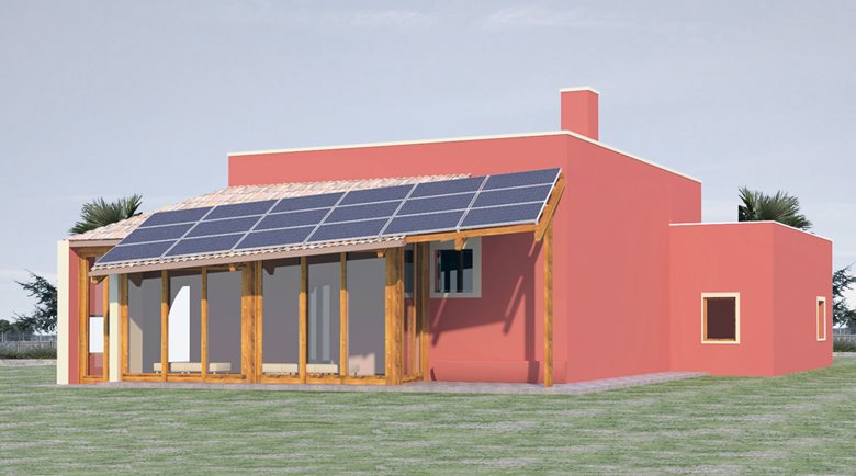 Serra solare bioclimatica su edifico esistente