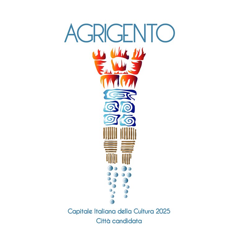 Logo "Agrigento capitale della cultura 2025" città candidata