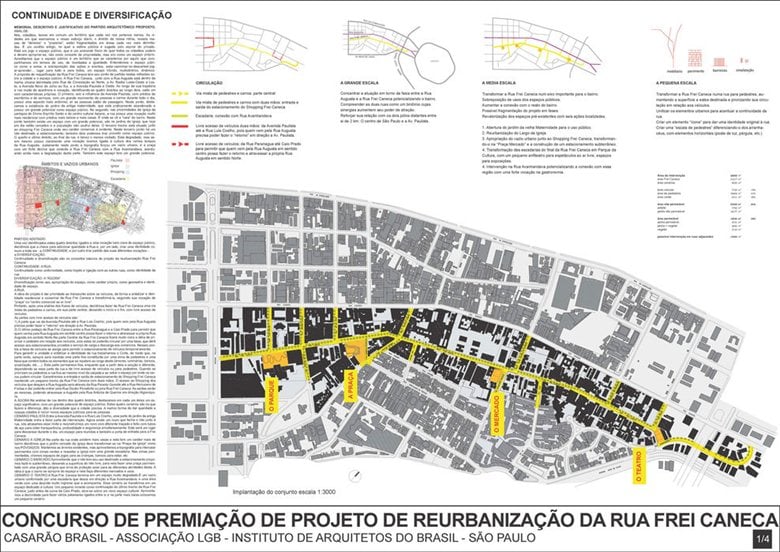 Projecto de Reurbanização da rua Frei Caneca