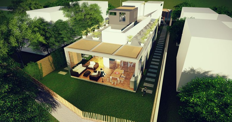 Diseño Arquitectonico y Construcción de Casa sostenible en Lima, Perú 