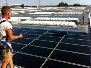 Pulizia pannelli fotovoltaici Consorzio Zai Verona
