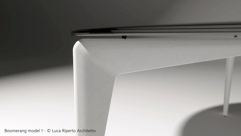 Furniture design: Boomerang model 1