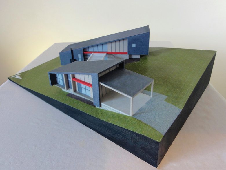 Kangaroo Valley House - 1:100 Full Colour 3D Printed Model