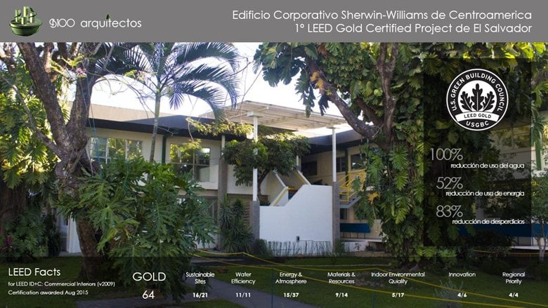 Certificación LEED Edificio Corporativo Sherwin Williams