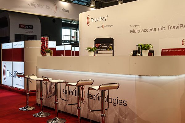 exhibition stand: sunhill technologies travi pay