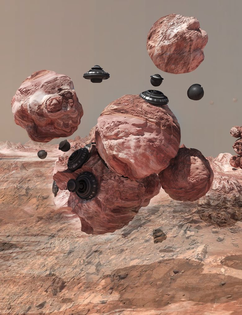 Spray Foam Habitat on Mars