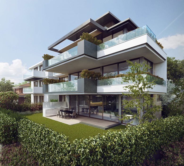 3D Exterior Visualization for a gorgeous house