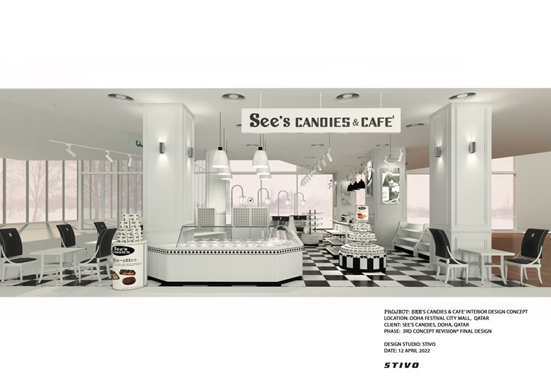 The 1st See's Candies & Cafe' in Qatar @ Doha Festival City