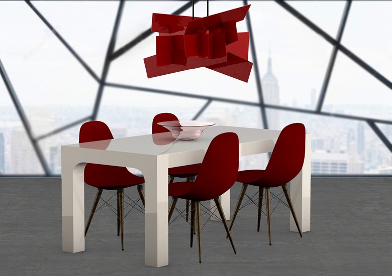 Table N1, Bianco Lasa, Design by Gianpaolo Nogarole