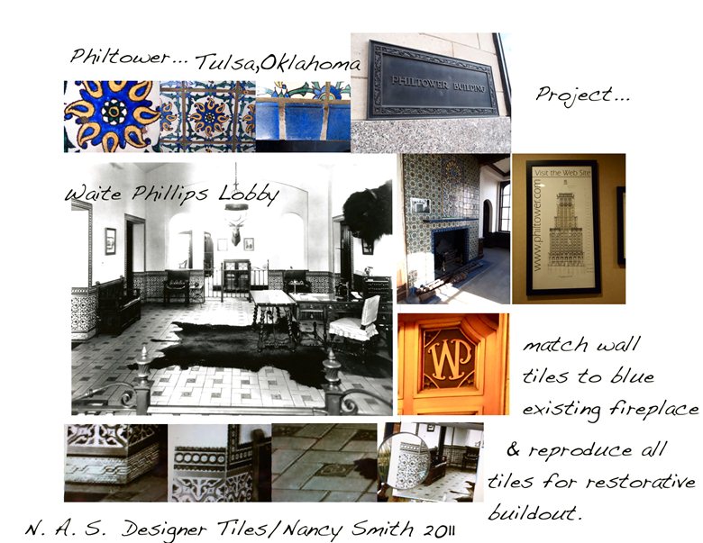 Restorative Tile Designer for Historical Preservation project of Philtower