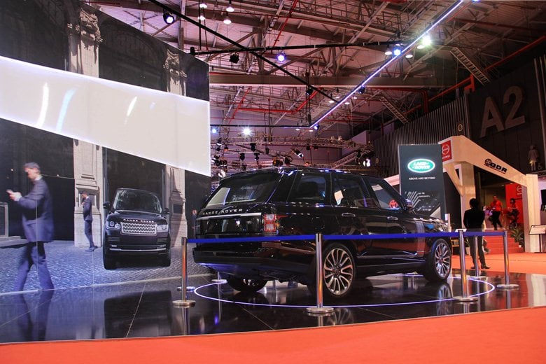 Land rover booth in VMS2013