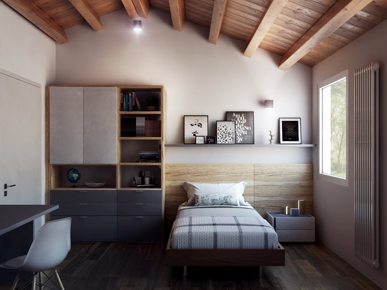 Interior design camera da letto casa privata