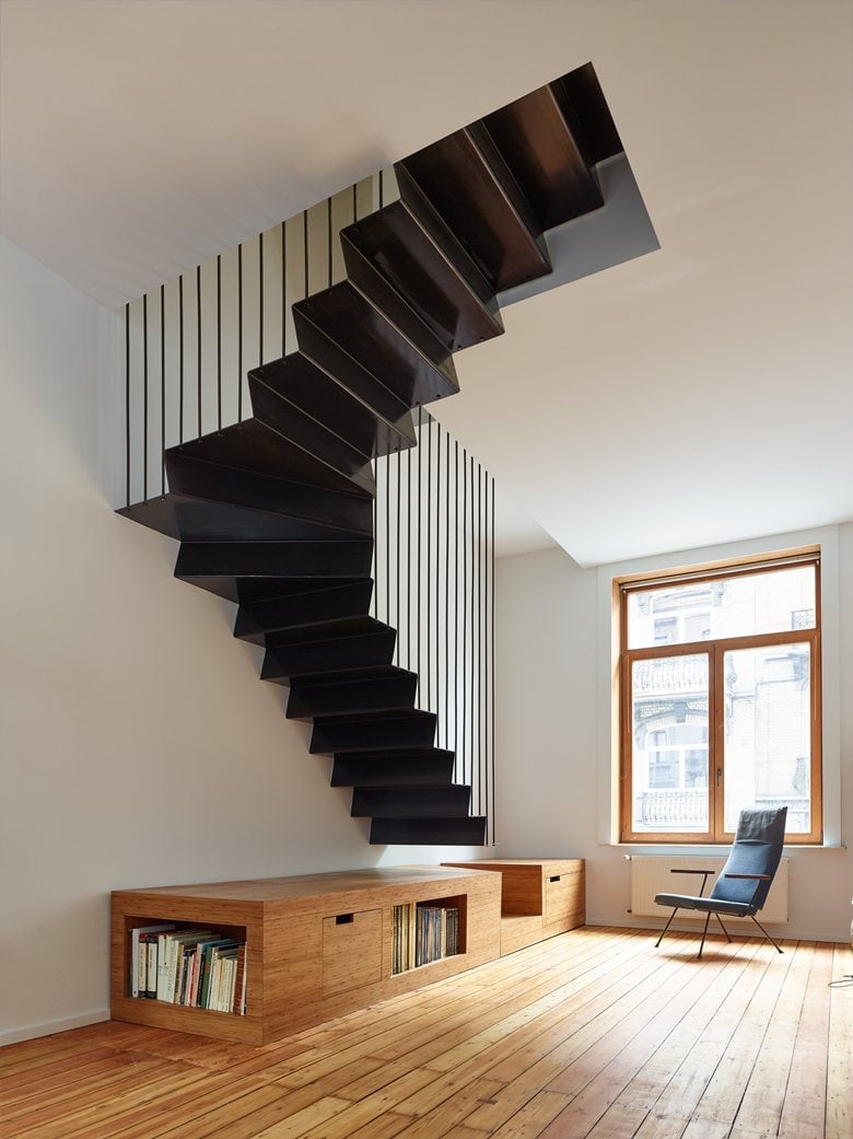 Renovating, splitting and extending a Brussels terraced-house
