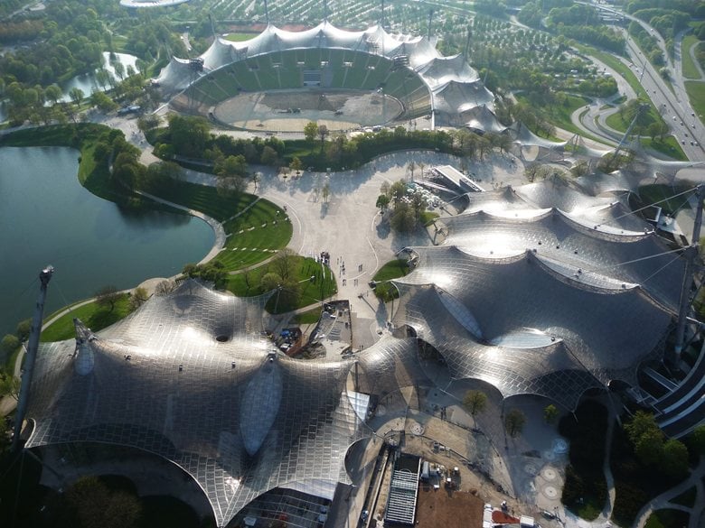 Roofing for main sports facilities in the Munich Olympic Park | Frei Otto