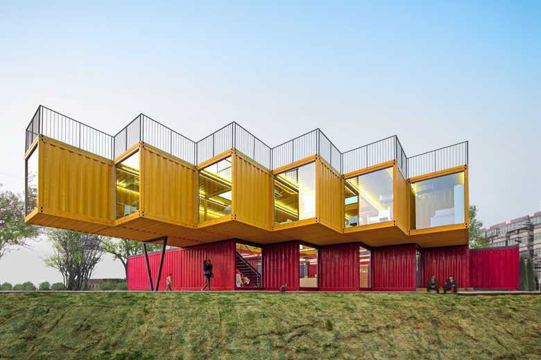 Container Stack Pavilion