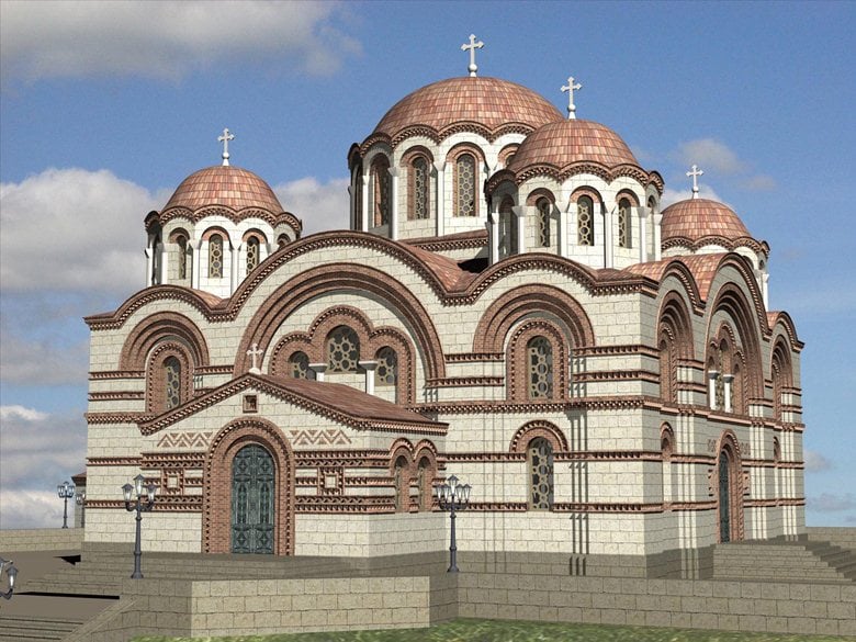 Cattedrale ortodossa in stile bizantino