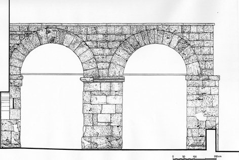 Rilievo metrico ed architettonico di una porta urbana romana ad Ascoli Piceno