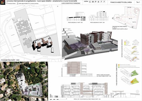 Concorso di progettazione nuovi spazi didattici - ampliamento liceo Farnesina