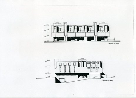  1972 . Lucca -Edificio di Poste Ferrovie -L.Chiaraviglio-G.Di Giorgio- G.Aliotti