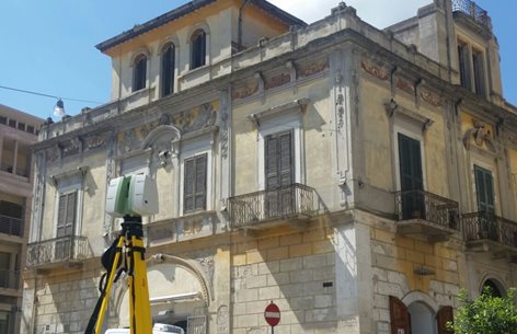 Rilievo laser scanner 3D di un palazzo storico