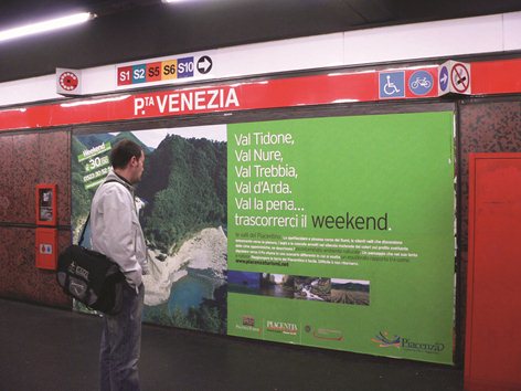 Piano strategico di comunicazione e promozione del territorio piacentino. Campagna Metro Milano