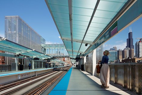 CTA Morgan  Street Station 